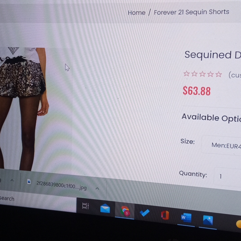 🍓 Forever 21 Sequin Dolphin Shorts New - Picture 16 of 17